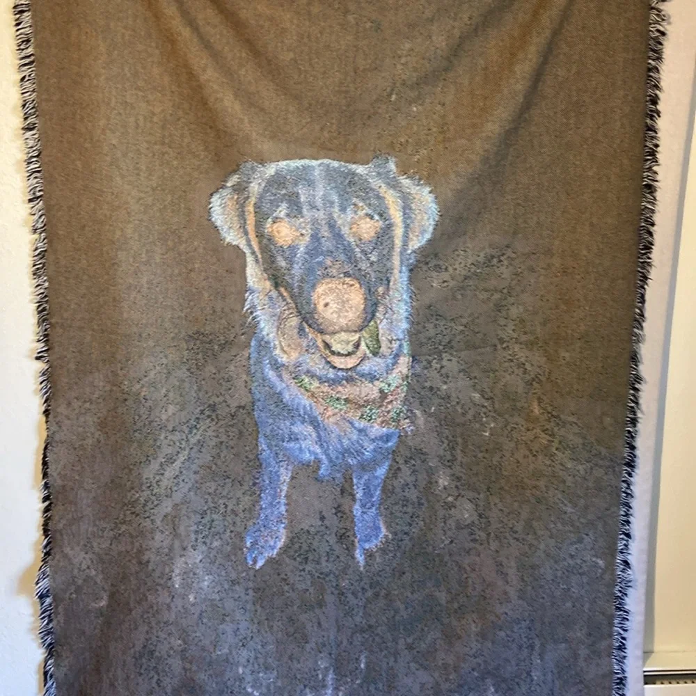 Blanket Throw Golden Retriever Dog Tapestry.